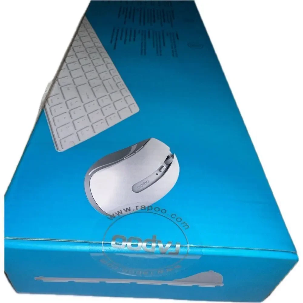 Rapoo Wireless Keyboard & Mouse Set Ultra Slim 2.4G PC Desktop Computer - 9300T‎